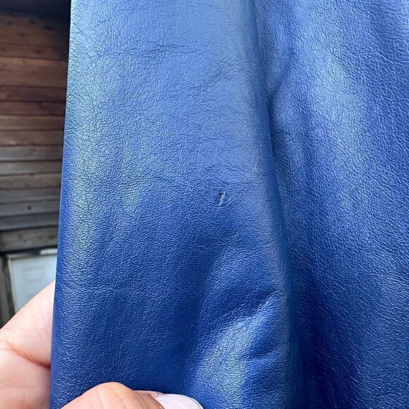 Vintage La Paz suri alpaca coat with leather trim. Size 16 - Picture 12 of 15